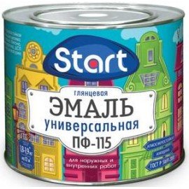 Эмаль ПФ-115 1.8кг Start желтая Россия